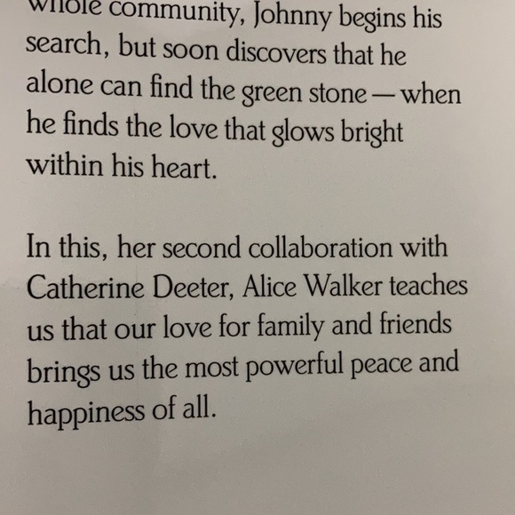 Hardback book “Alice Walker Finding the Greenstone”paintings by Catherine Deeter - Picture 8 of 9